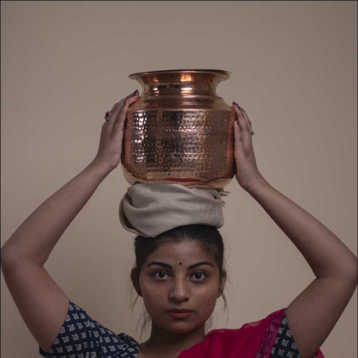 Copper Water Matka/pitcher With the Ladle and Stand Etsy