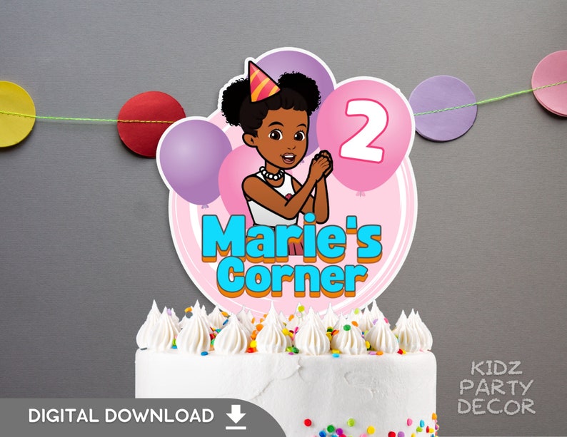 Kids Birthday Cake Topper Gracies Corner Birthday Gracies Etsy