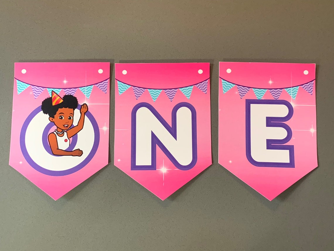 Gracie's Corner High Chair Banner First Birthday ONE Etsy India