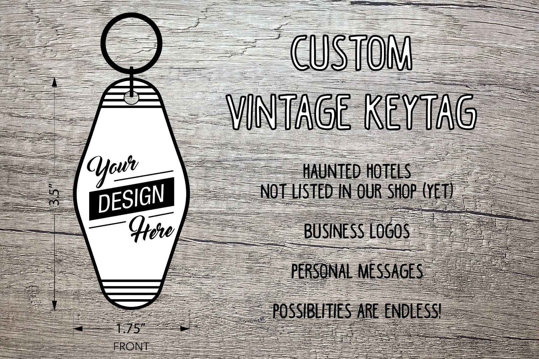 Custom Vintage Key Tag Keychain Customized Laser Engraved Etsy