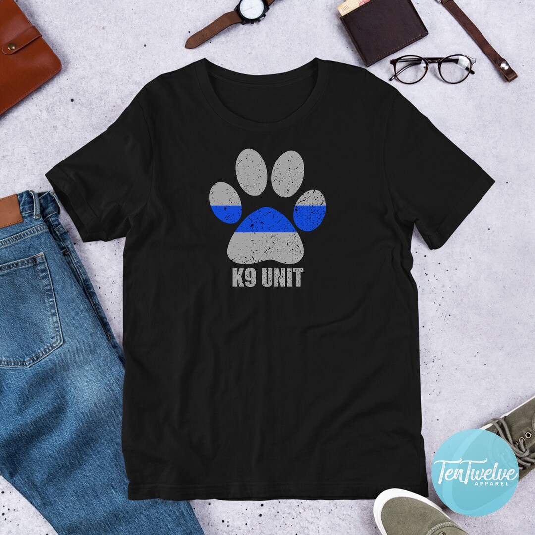 Police K9 Shirt K9 Officer Gift Police K9 Unit K9 Unit Shirt Thin Blue