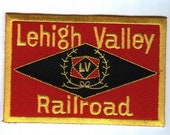 Railroad 100 Embroidered Patch Collectible - Lehigh Valley Railroad 4 quot X 2 5 8 quot
