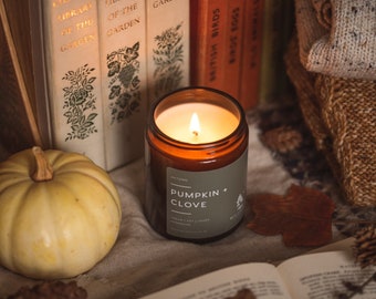 Pumpkin + Clove, pumpkin, clove, mixed spice candle, autumn candle, autumnal candle, warm scented candle, Halloween candle, pumpkin spice