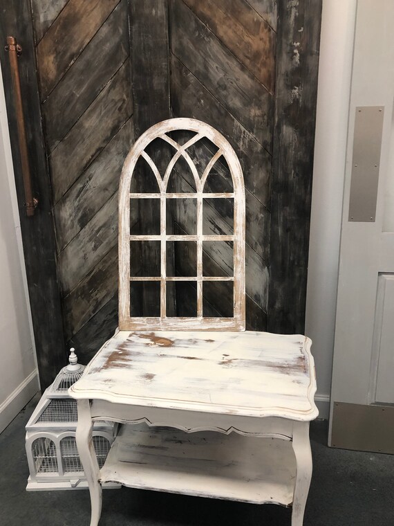 Shabby Chic Gothic Arch Cutout Wall Decor Fireplace Wall Etsy