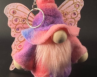 Pink Winged Fairy Gnome