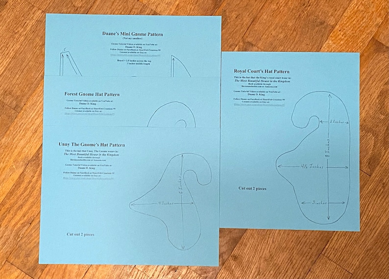 Gnome Hat Patterns PDF Etsy