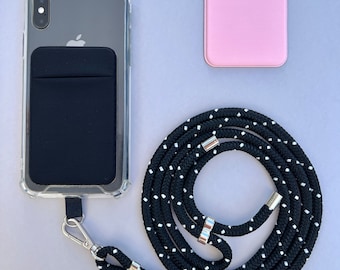 Phone Card Holder for the Back of your Phone, Phone Wallet Stick On Credit Card Holder for Phone Case, 3M Adhesive Phone Pocket Sticker