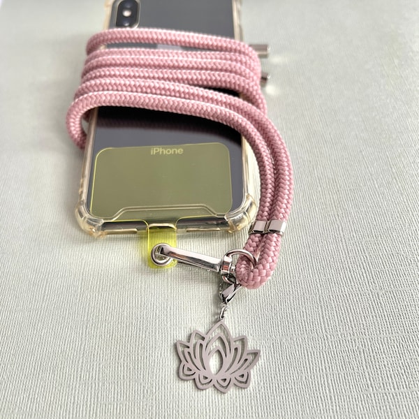 Yoga-Inspired Phone Lanyard / Phone Strap for all phone models - gift for yogi