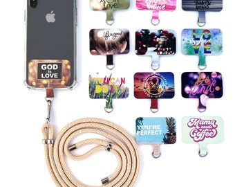 Connector Card für Phone Strap, Phone Tether, Phone Tab, Phone Card, Lanyard Inhaber, Phone Halskette Tether, Phone Beads Patch, Phone Patch