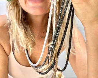 Dazzling Sparkle: Universal Cell Phone Lanyard with Adjustable Shoulder Strap - High-Quality Crossbody Phone Necklace
