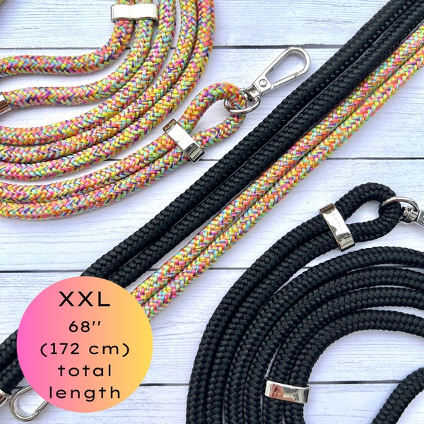 XXL Crossbody Phone Lanyard - Colourful Confetti and Black -Universal Cell Phone Lanyard With Adjustable Shoulder Strap, High Quality