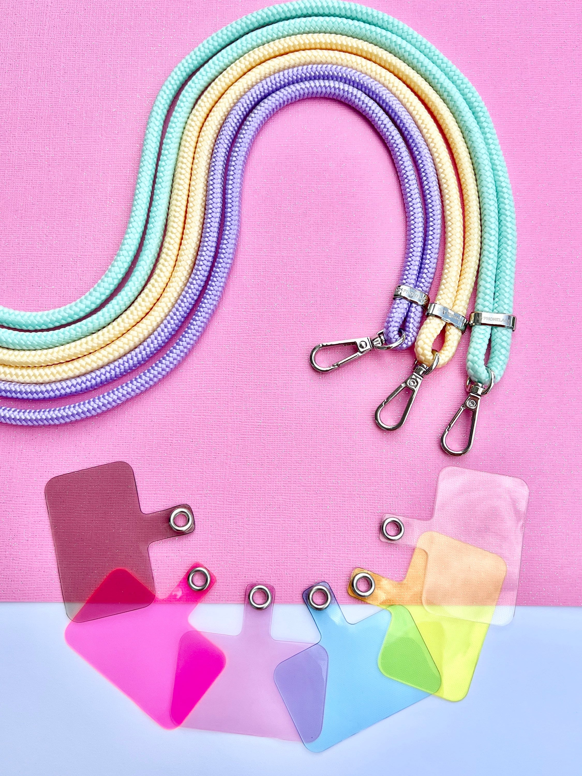 Cadena Universal Para Móvil Con Mosquetón - En Color Rosa Fucsia, Compatible Con Muchas Fundas