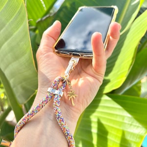 Suporte para telefone de pulso com charme – Alça curta para todos os modelos de telefone – Alça de pulso – Presente especial