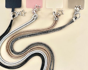 Luxury Sparkling Star Phone Strap - perfect gift for everyone who like to carry around their phones. iPhone and Samsung/ adjustable strap