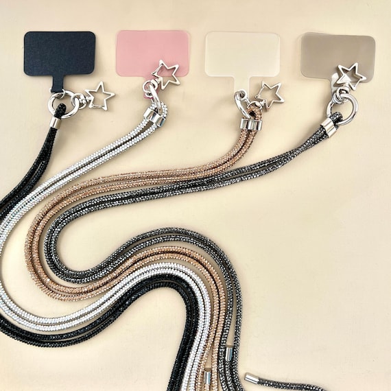 Luxury Sparkling Star Phone Strap - perfect gift for everyone who like to carry around their phones. iPhone and Samsung/ adjustable strap