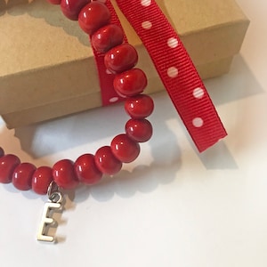 Organic Tagua BOLA Bracelet | all colors | Vegetable Ivory) | elastic | round | bff bracelet | Add CUSTOM letter OPTION
