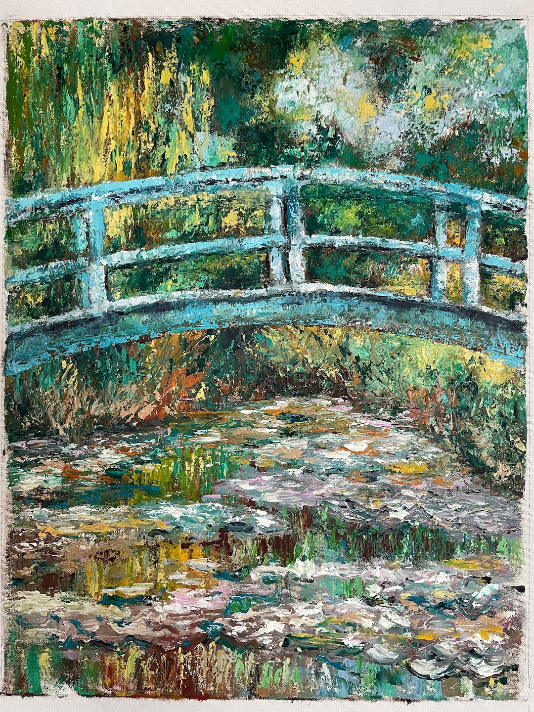Claude Monet Study 2 - Impressionist Oil on Canvas Painting - Etsy