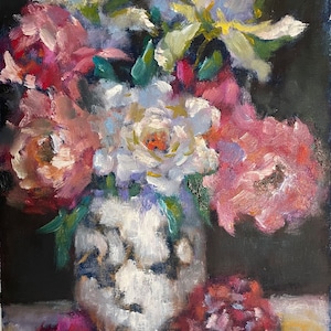 Ephemera - Original Oil on Canvas fine art impressionist painting