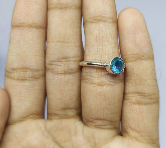 Simple topaz shop ring
