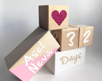 baby milestone cubes