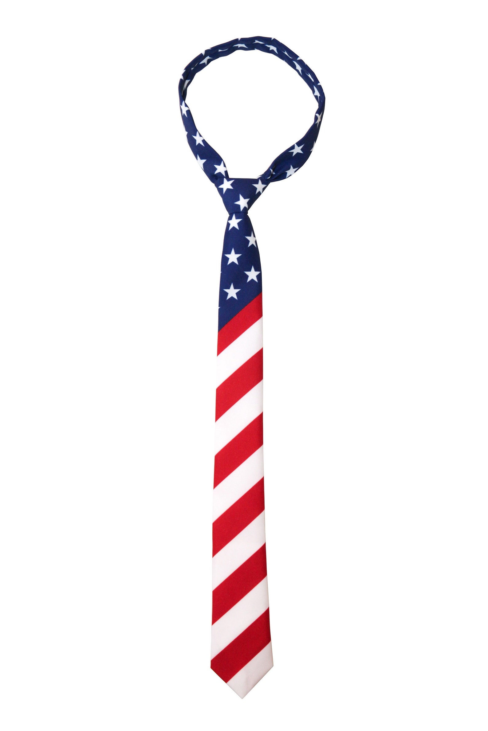 USA Necktie Patriotic Tie American Flag Stars and | Etsy