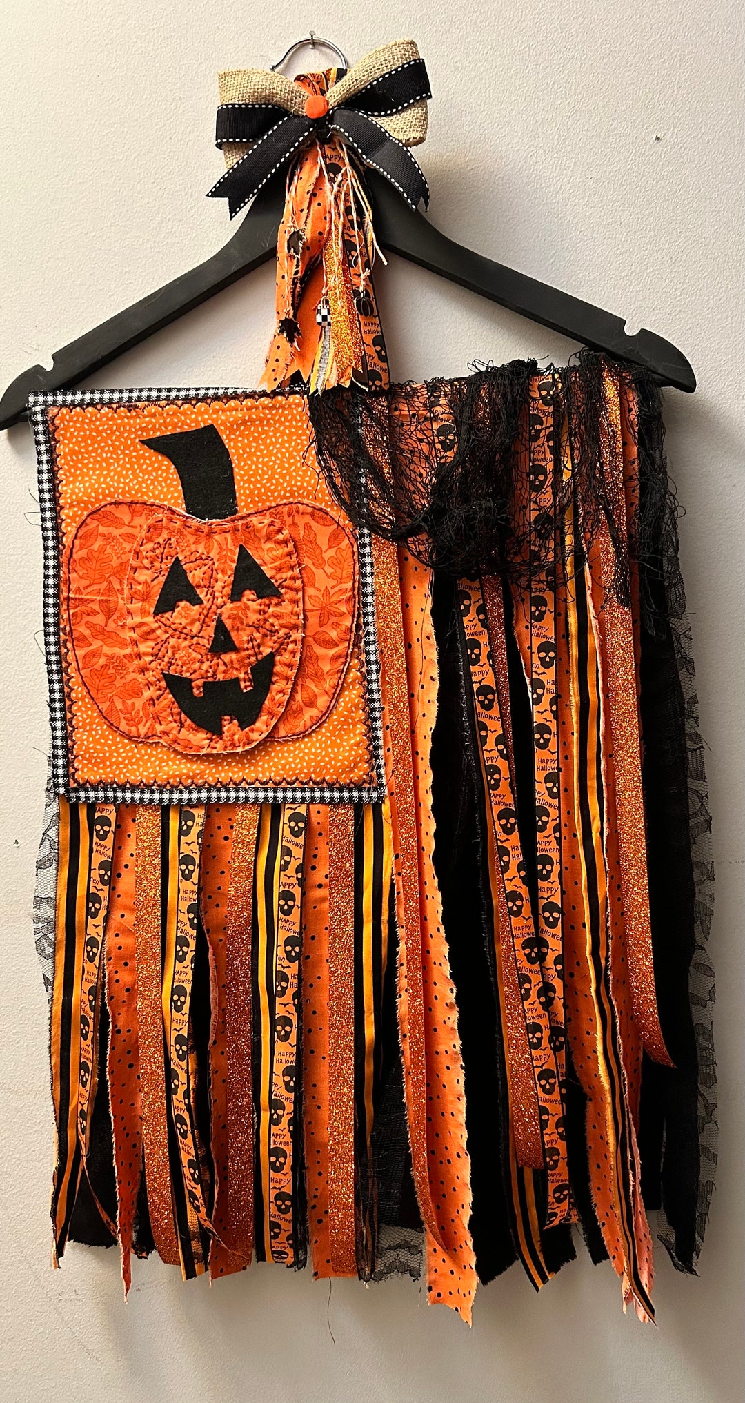 Fun Halloween Rag Flag for Any BOO to a Room - Etsy