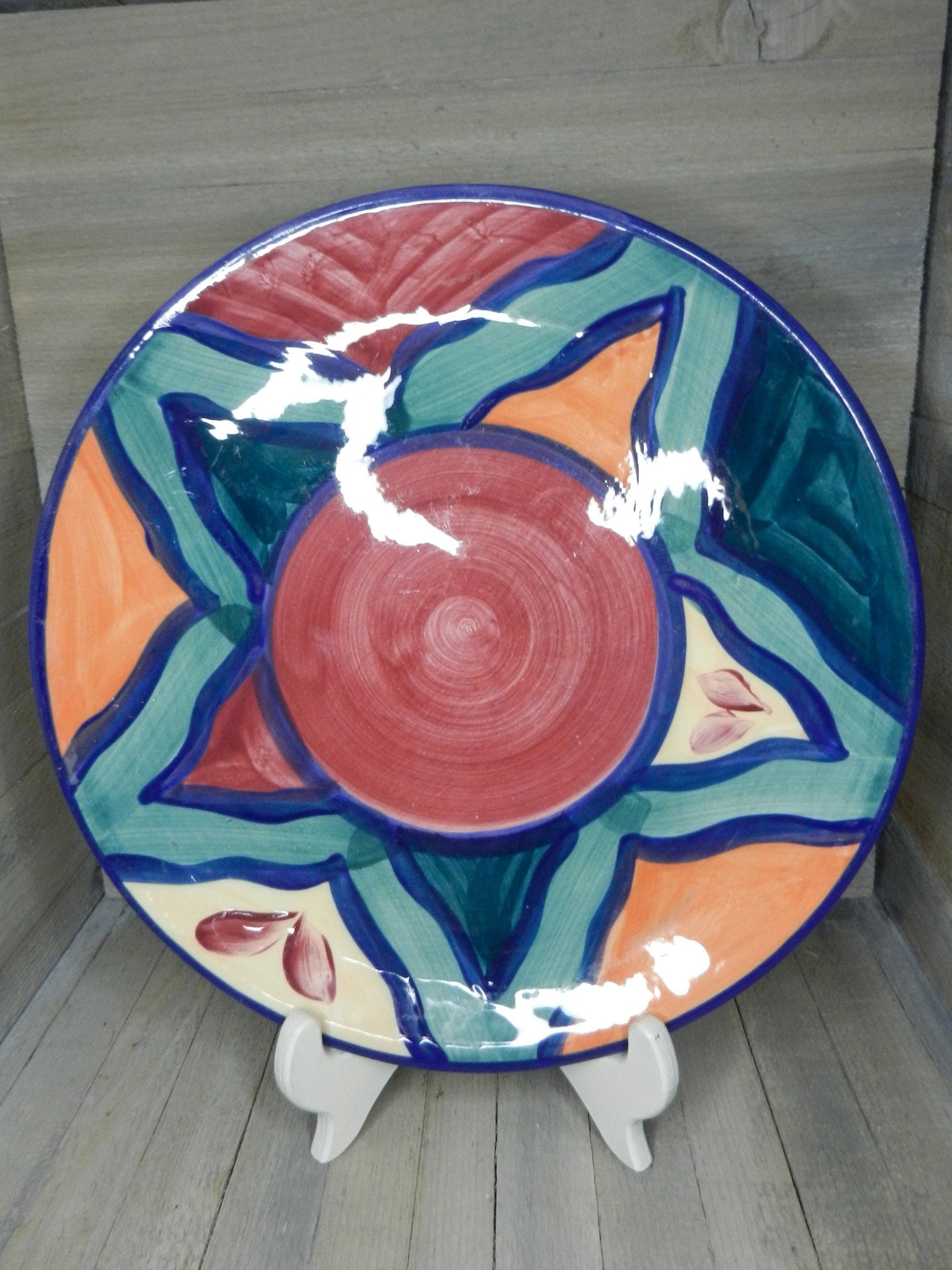 Gail Pittman Red Azalea Pattern 11 Dinner Plate Etsy
