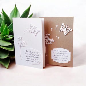 Cartes d'anniversaire pissenlit A6, cartes 3D, cartes-cadeaux faites main, cartes de remerciement florales, joyeux anniversaire, remise des diplômes, félicitations, éco