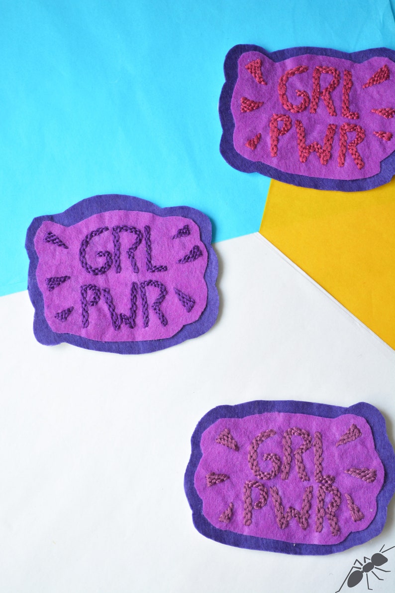 Grl pwr embroidery patch feminist embroidery patch iron on  etsy Grl pwr embroidery patch feminist embroidery patch iron on  etsy