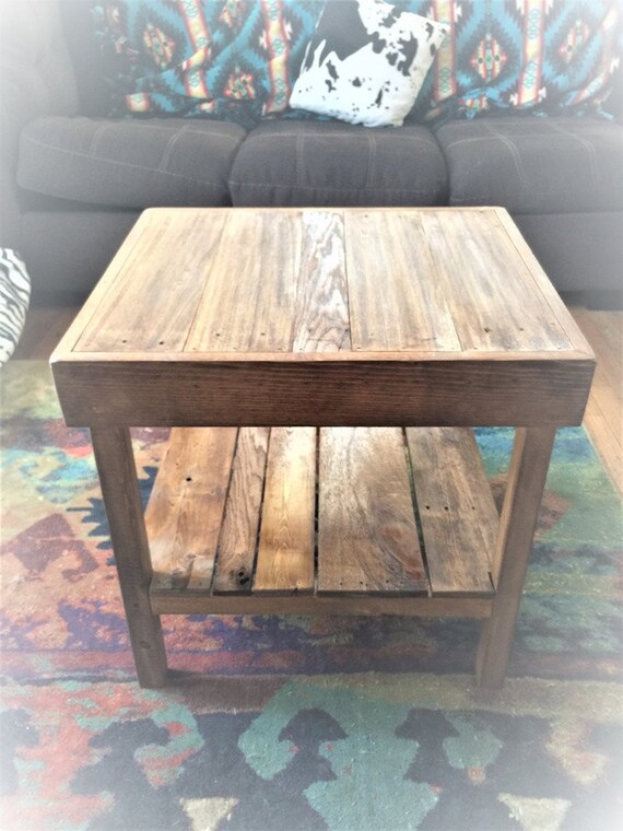 Pallet Coffee Table Upcycled Small Rustic Wood Tables Farm House Stile End