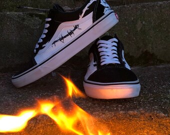 vans old skool rose custom