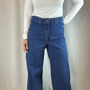 PURPLE BELL BOTTOMS High Waist 1960s 70s Flare Jeans Pants