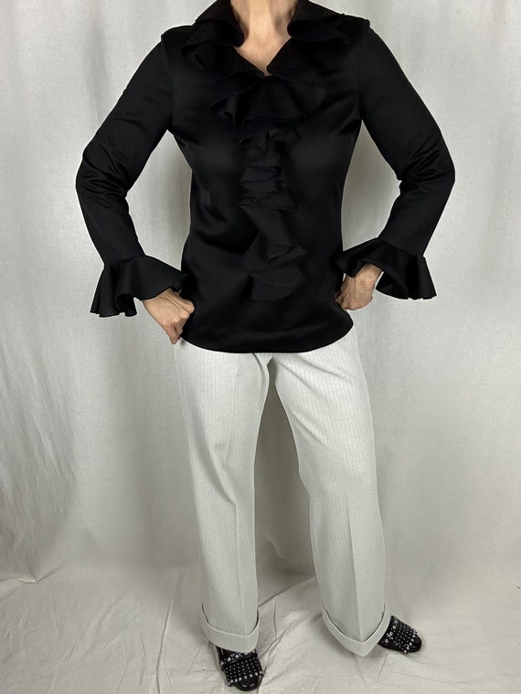 60s 70s 3 piece pant suit, Mr. Mench of Dallas, S… - image 4