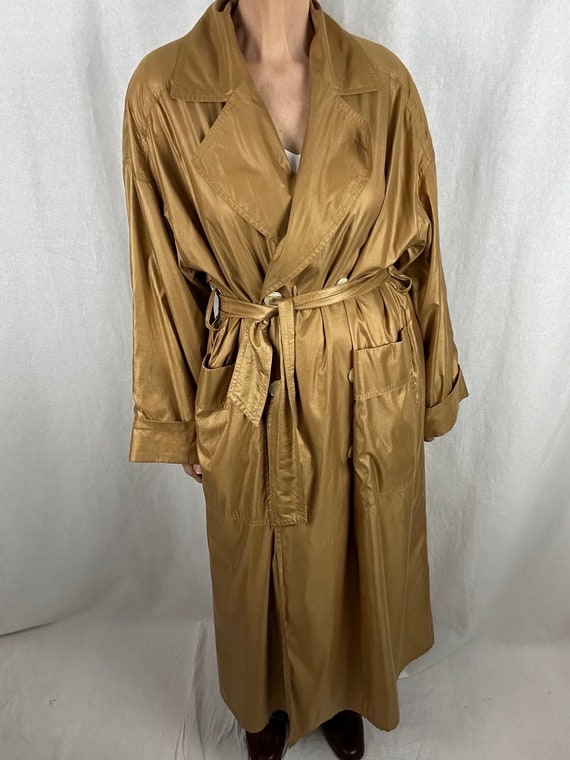 Gold Trench Coat, Gil Bret is the Brand, Larger Si