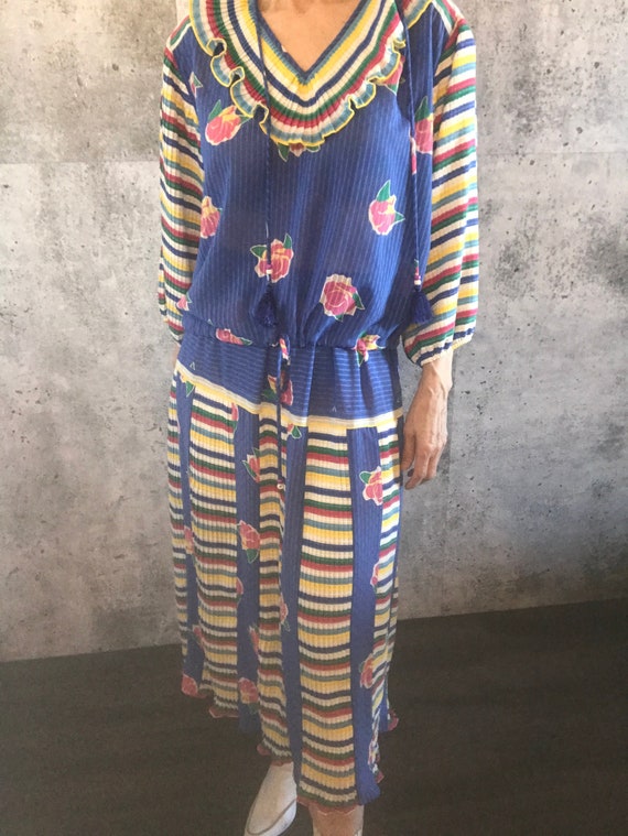 Vintage Diane Freis 2 piece Skirt and Top/Georgett