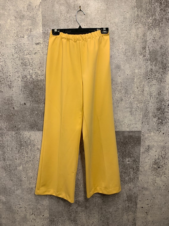 Vintage Elastic Waist Tangerine Stretch Knit Pants