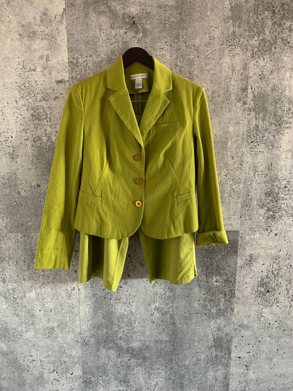 Vintage 2 pc set/90s/Blazer/Shorts/Tailored/Cotton