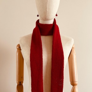 Skinny Red Scarf