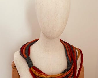 Colorful Necklace Scarf. Versatile Cowl