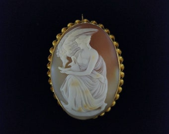 18k Cameo Brooch - Etsy