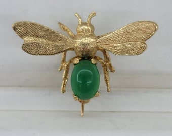 18k Bee Brooch - Etsy