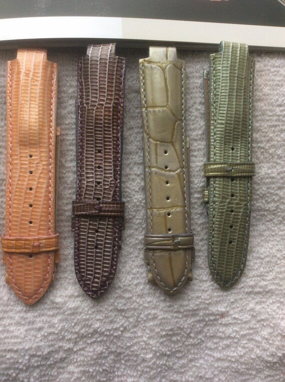 Faconnable “Dome” Watch straps, Leather with Alli… - image 5