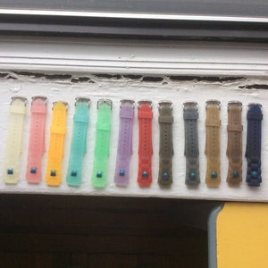 Faconnable Watch Jelly Rubber Straps Size Large for F.Chrono/Facomarine Round Watches, very rare
