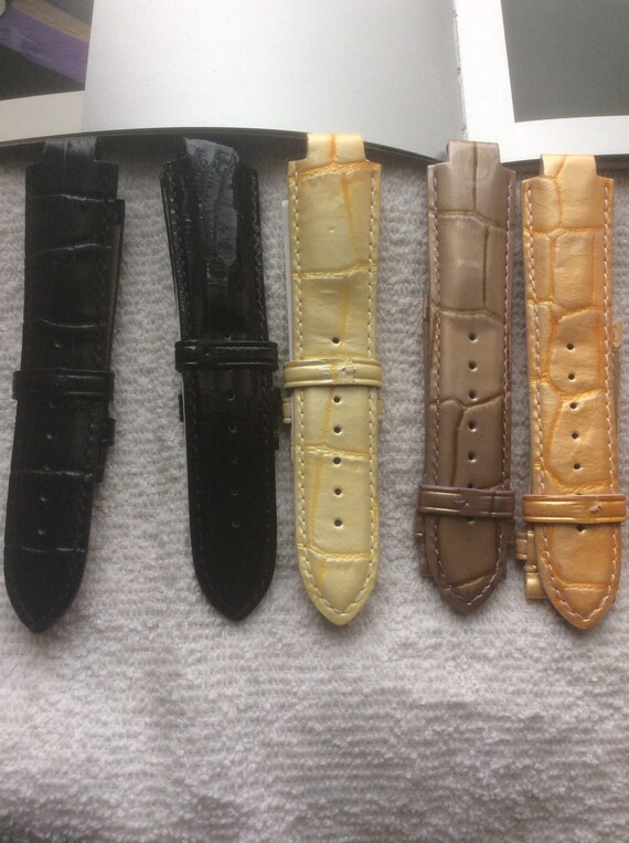 Faconnable “Dome” Watch straps, Leather with Alli… - image 4