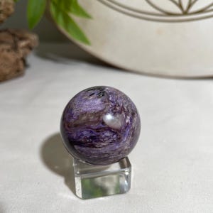 Purple Charoite Crystal Sphere