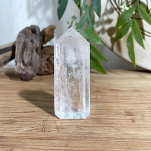 Unique Clear Quartz Crystal Mini Point with Rainbows