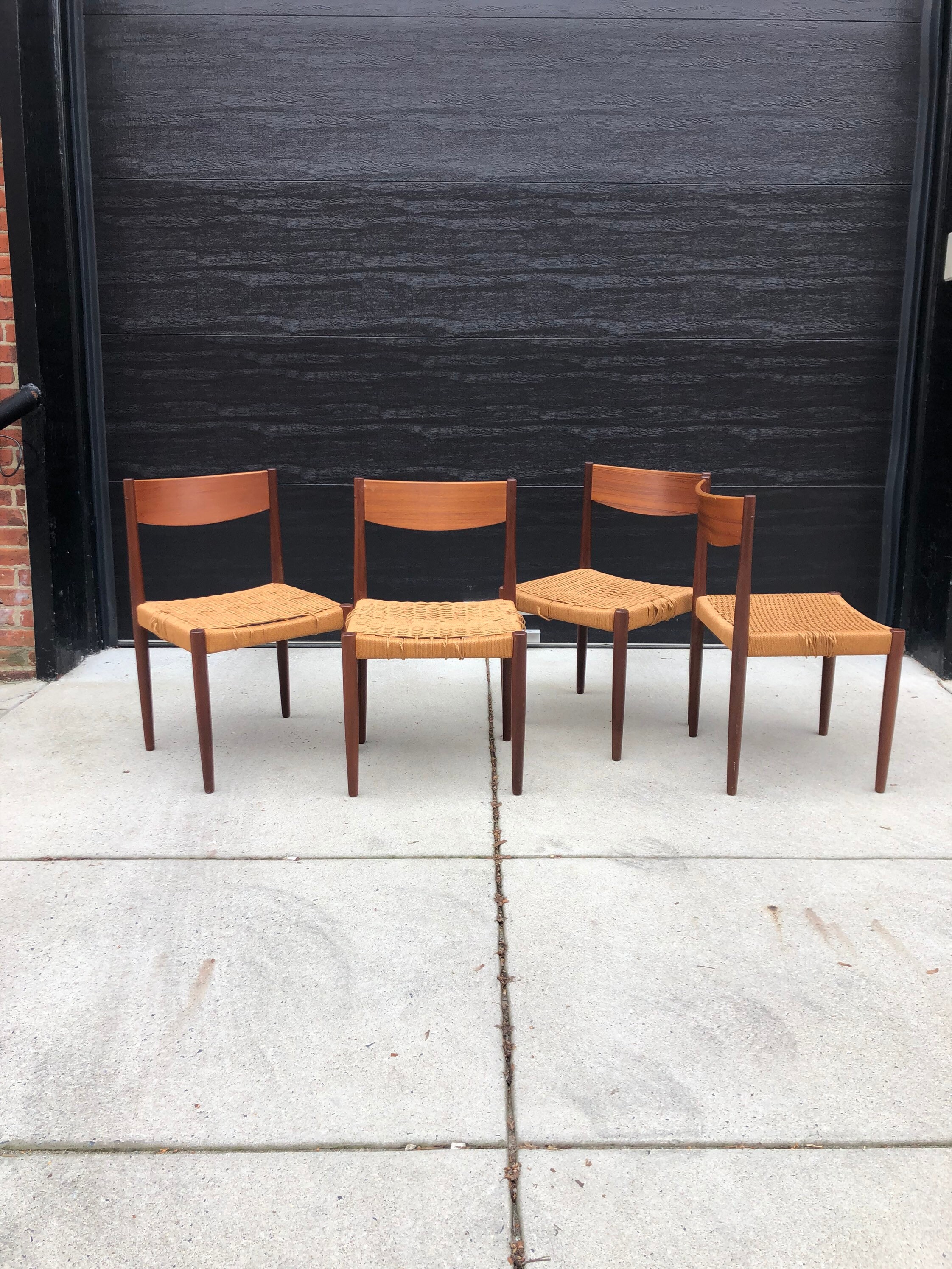 Danish Modern Teak Dining Chairs Designed by Poul Volther for Frem