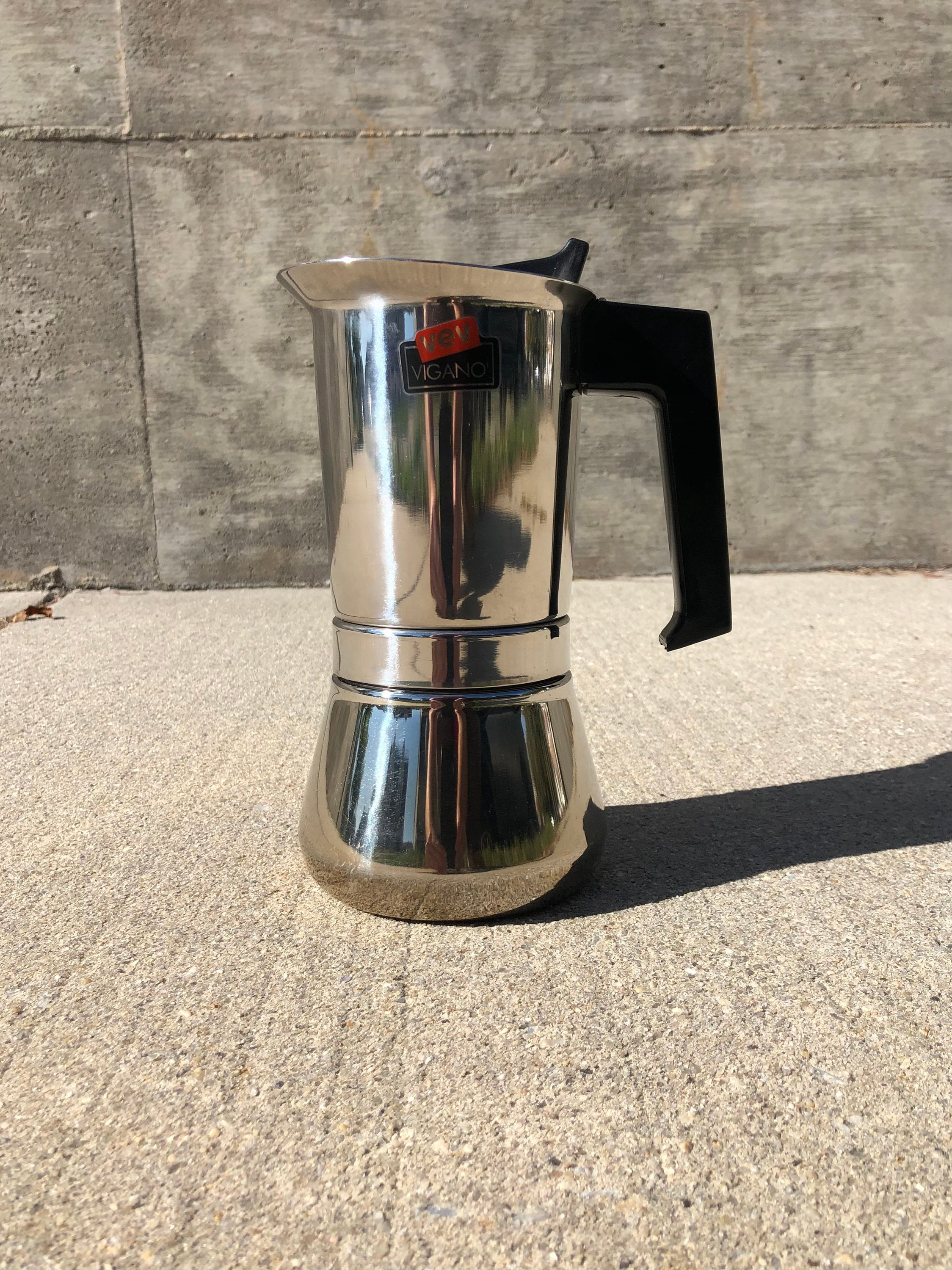 cafetière Italienne inox 6 tasses VEV VIGANO kontessa