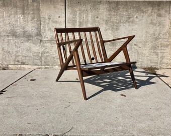 SOLD - - Poul Jensen “Z” Chair for Selig Made in Denmark