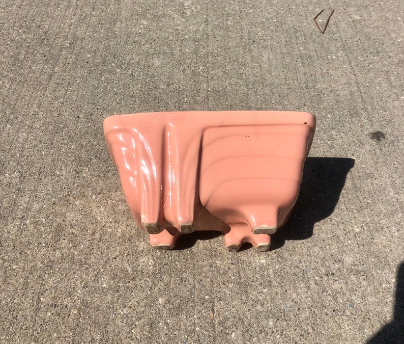 Vintage California Pottery CP-1267 USA Pink Planter image 5